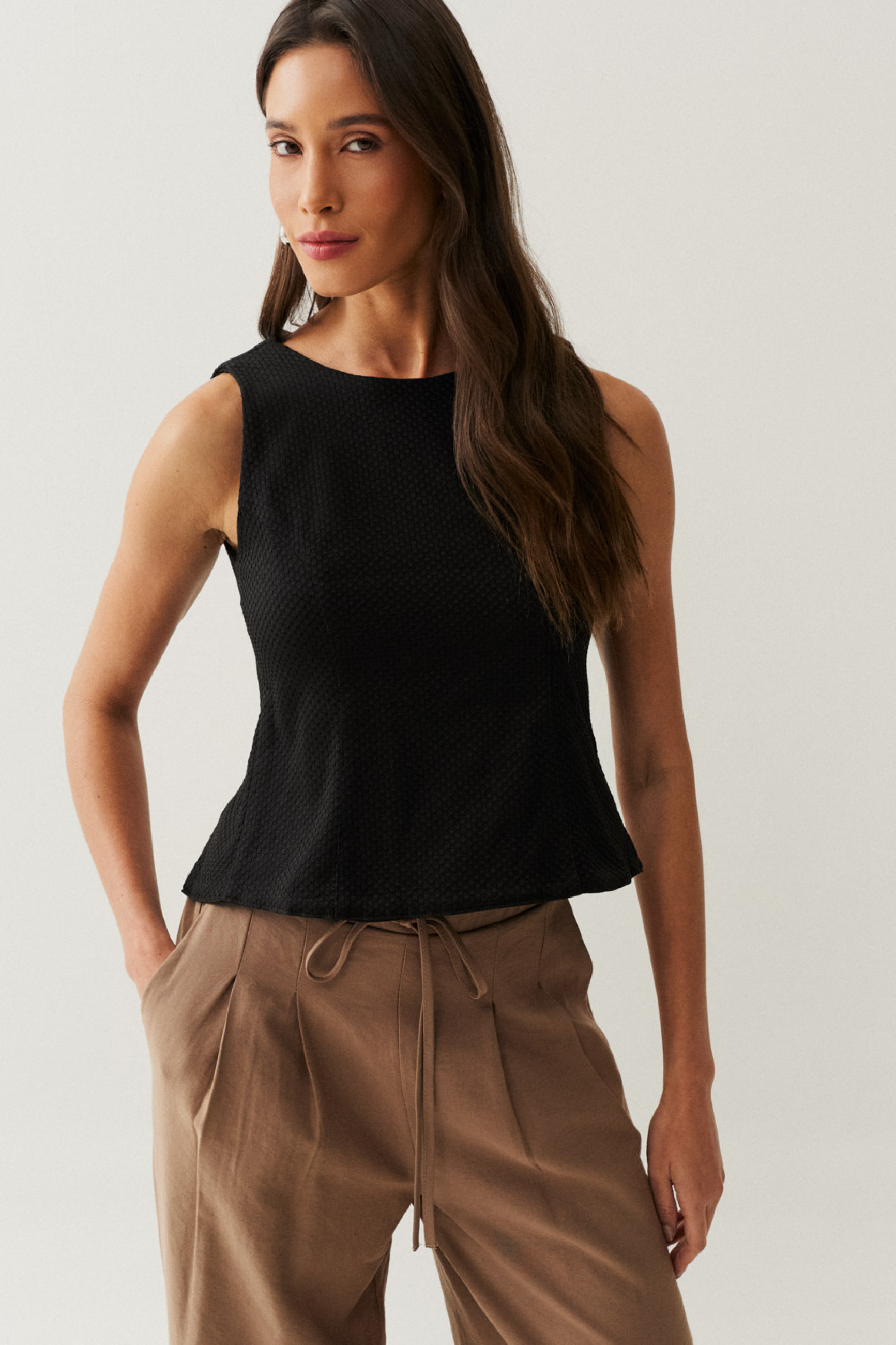 Regata Costas Vazadas Ema Preto