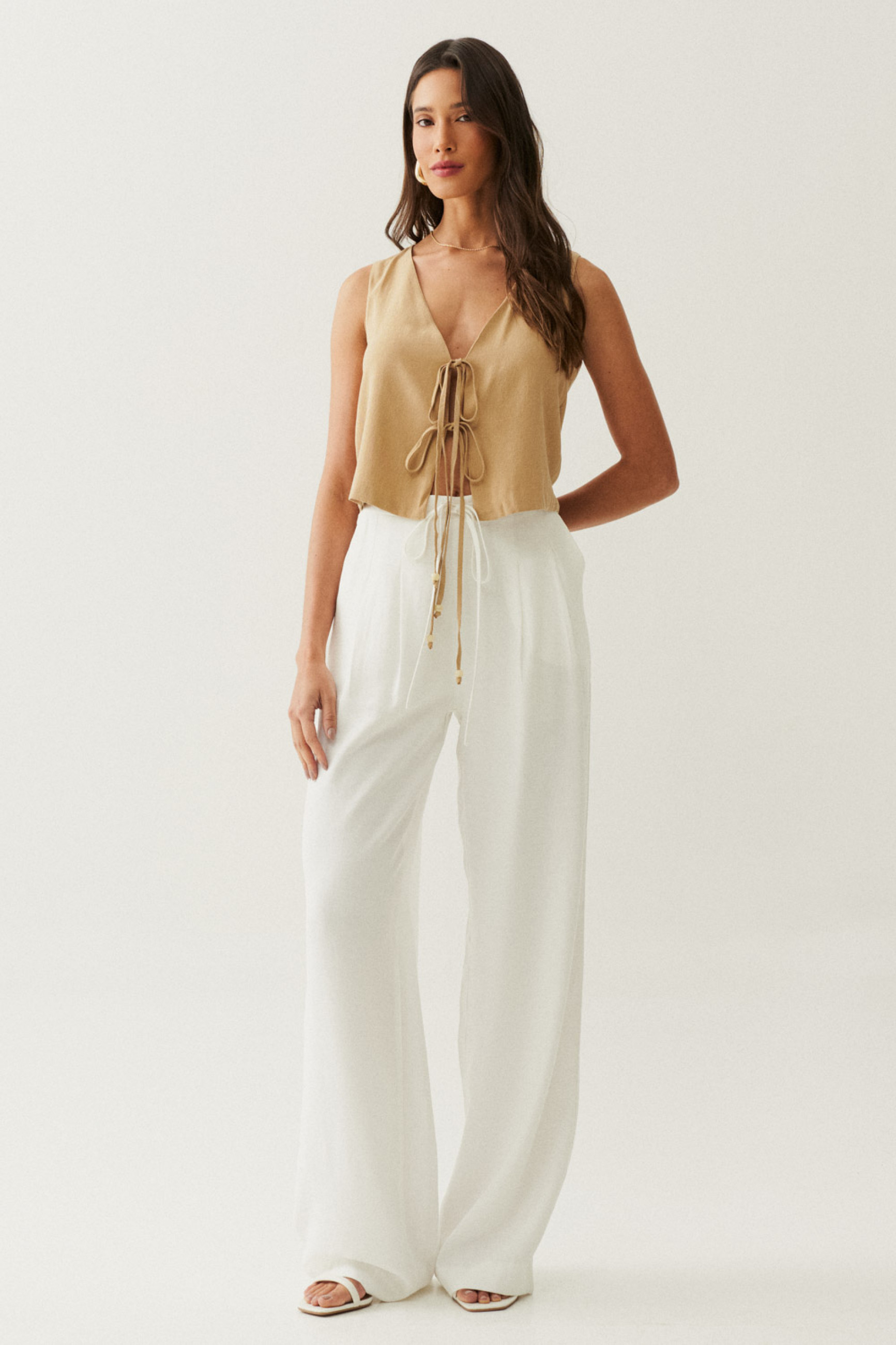 Calça Pences Jenny Off White