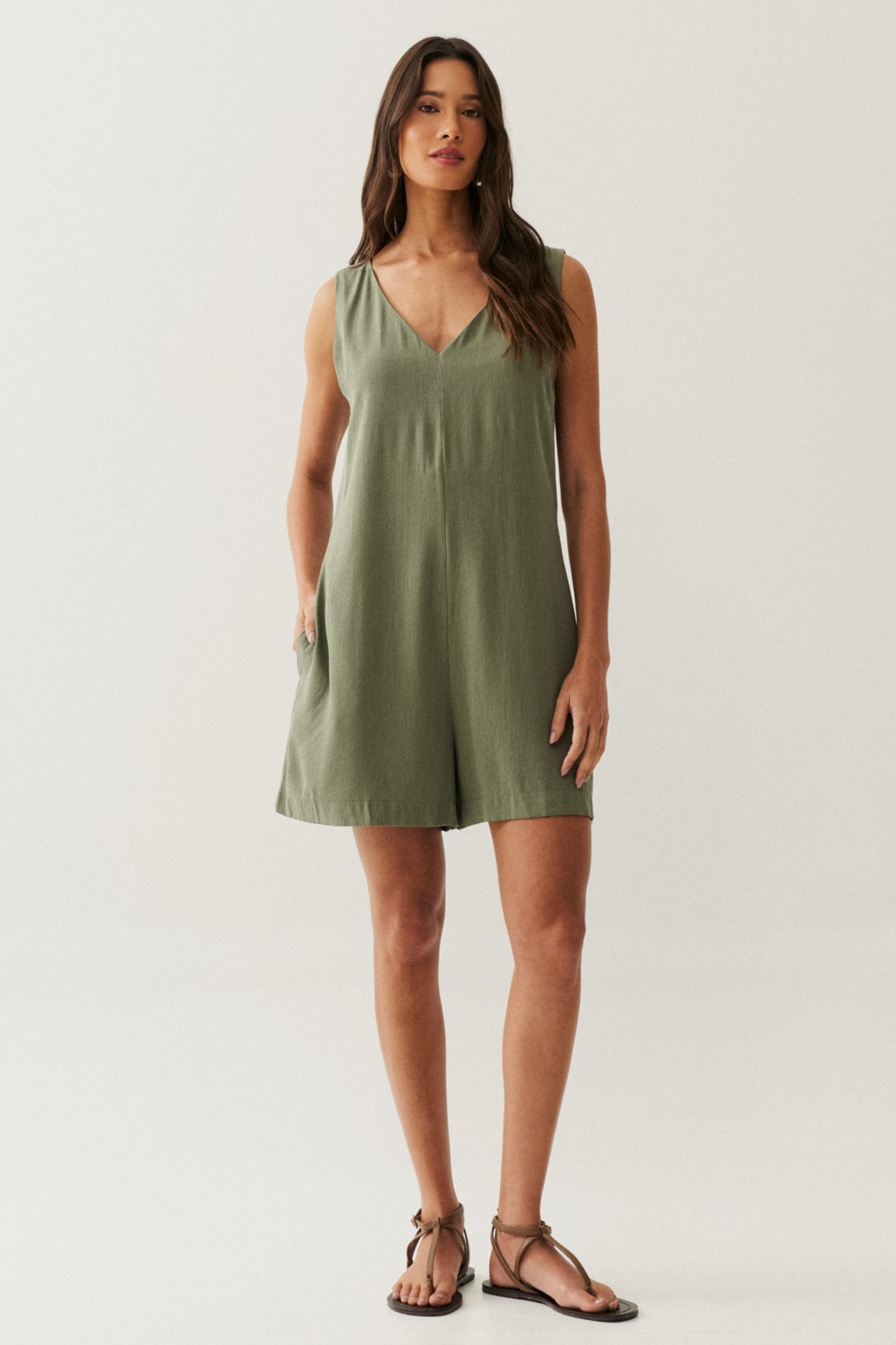 Macaquinho Luiza Verde Militar