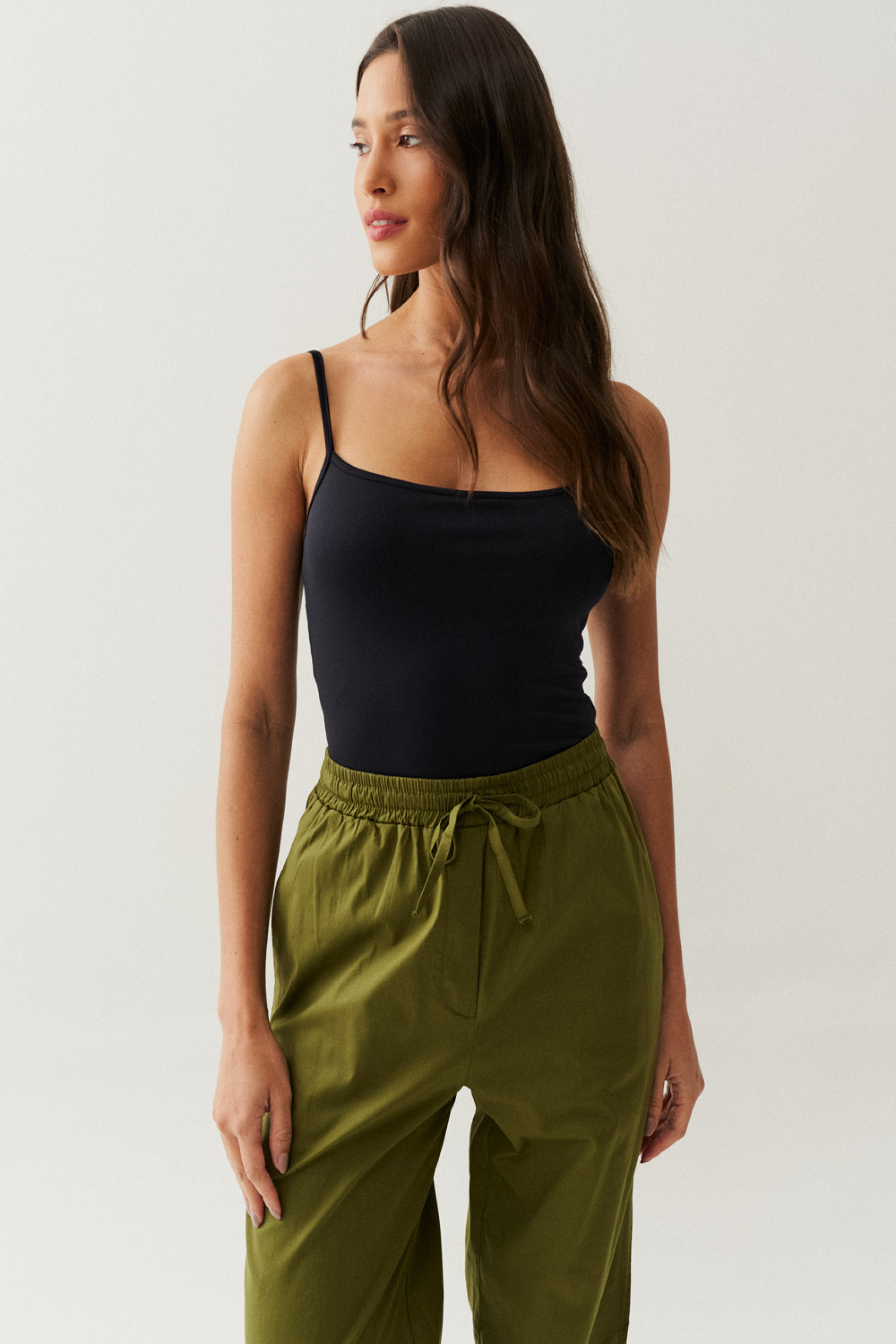 Body Alça Fina Ayla Preto