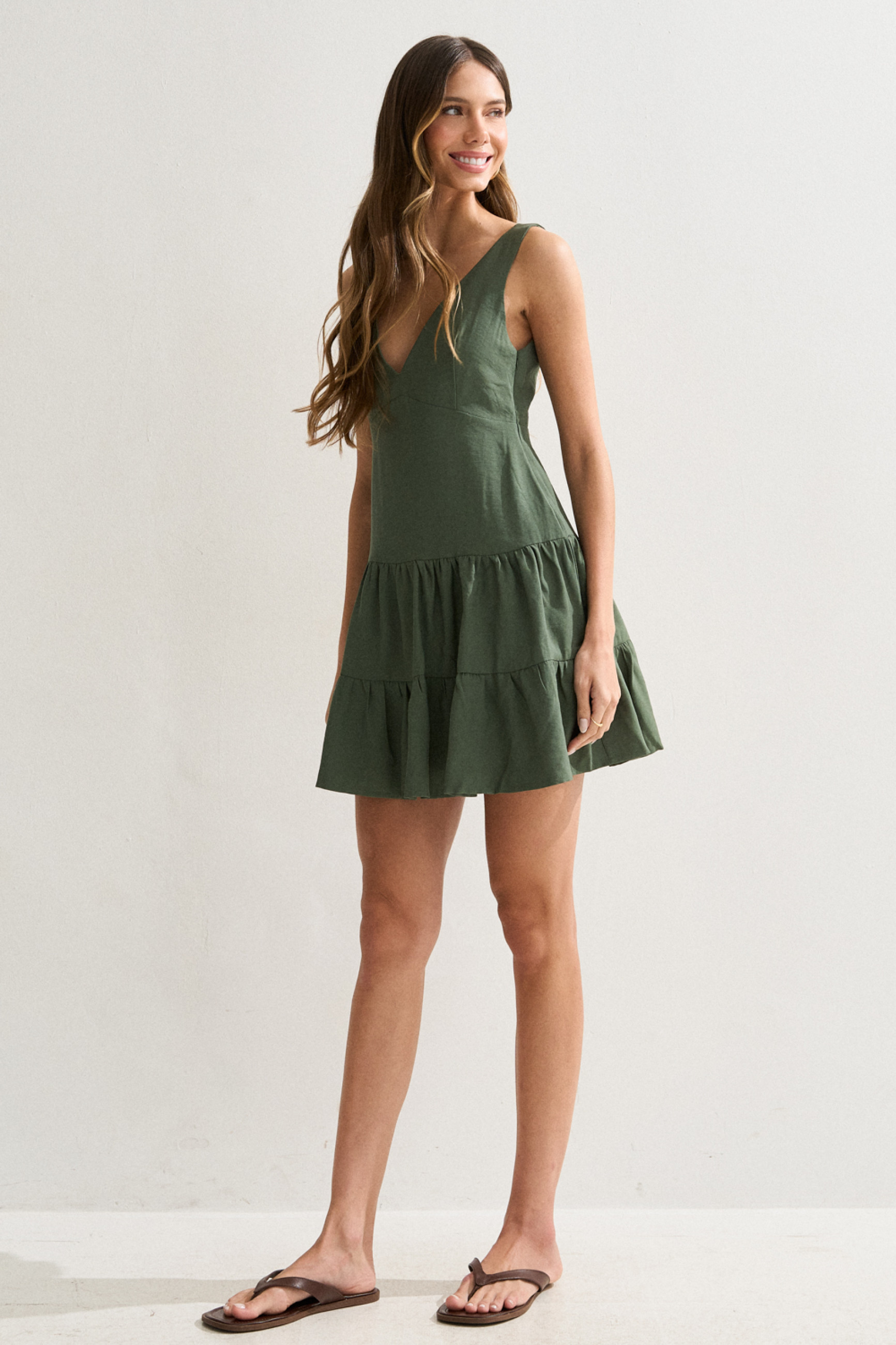 Vestido Três Marias Maju Verde Árvore