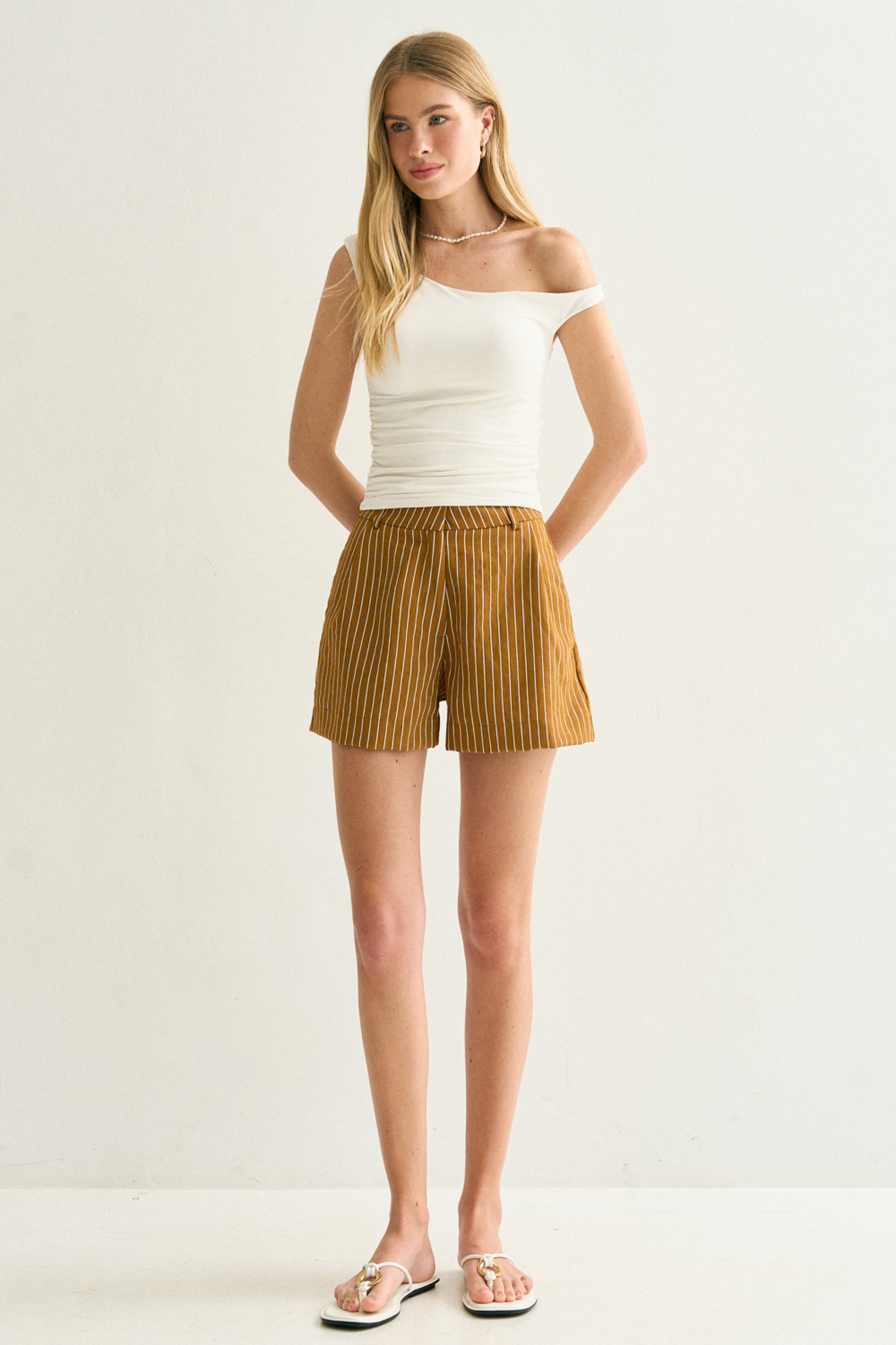 Shorts Listrado Mila Cinnamon