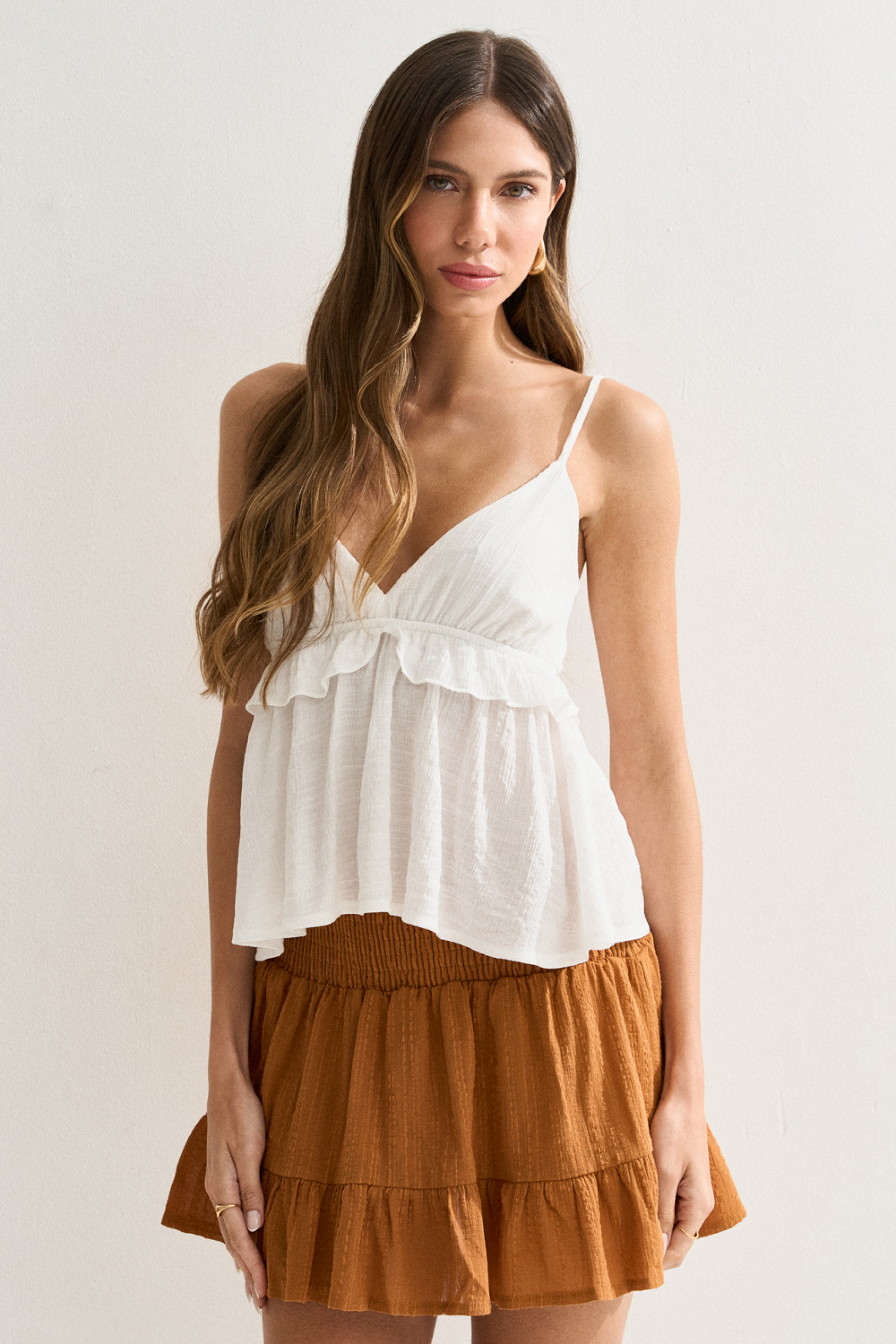 Regata Babado Flora Off White