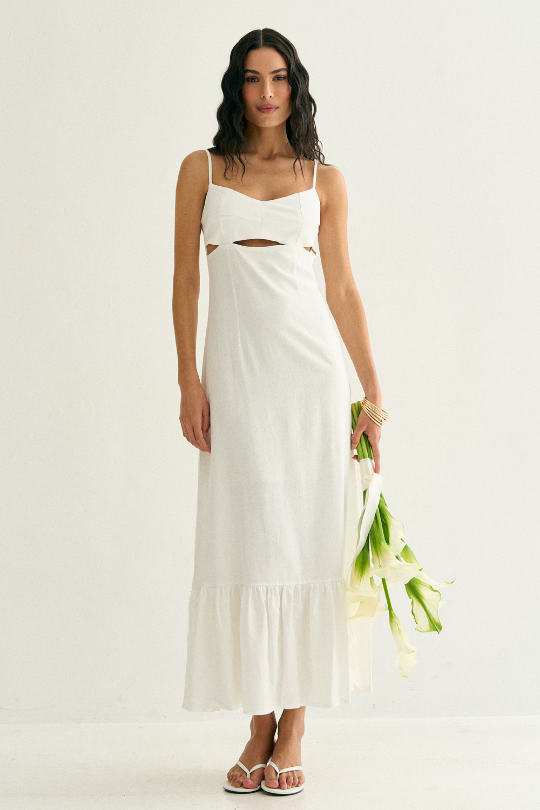 Vestido Longo Bella Off White