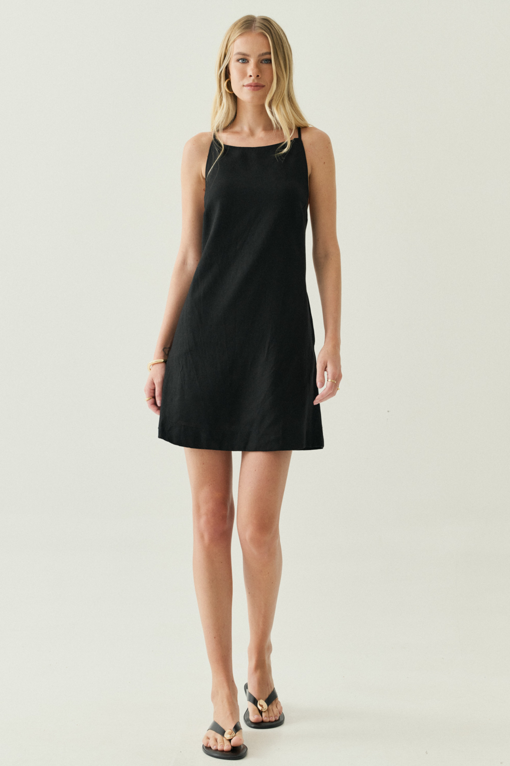 Vestido Costas Cruzadas Anna Preto