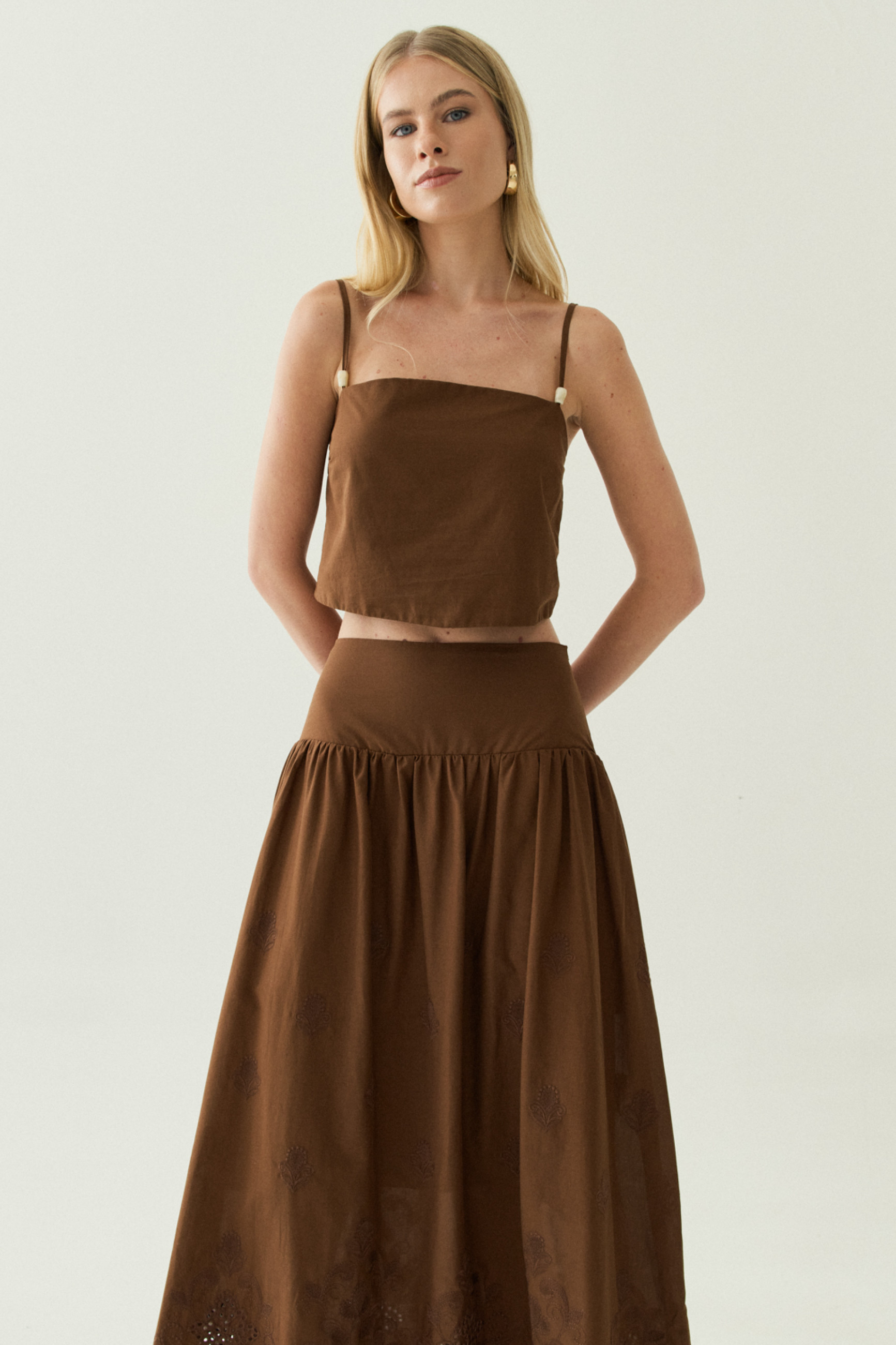 Regata Alcinha Nora Marrom