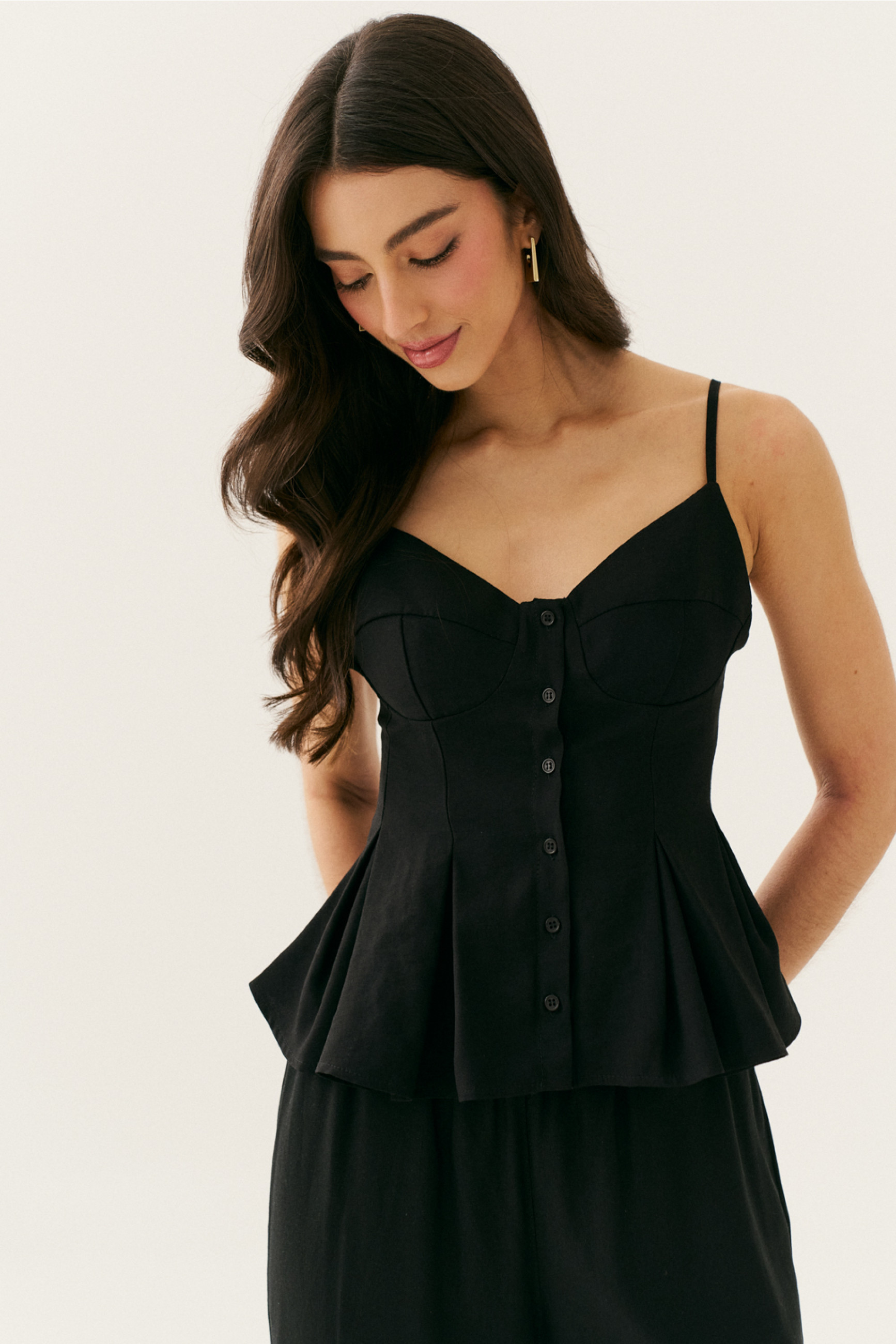 Regata Plissada Julia Preto