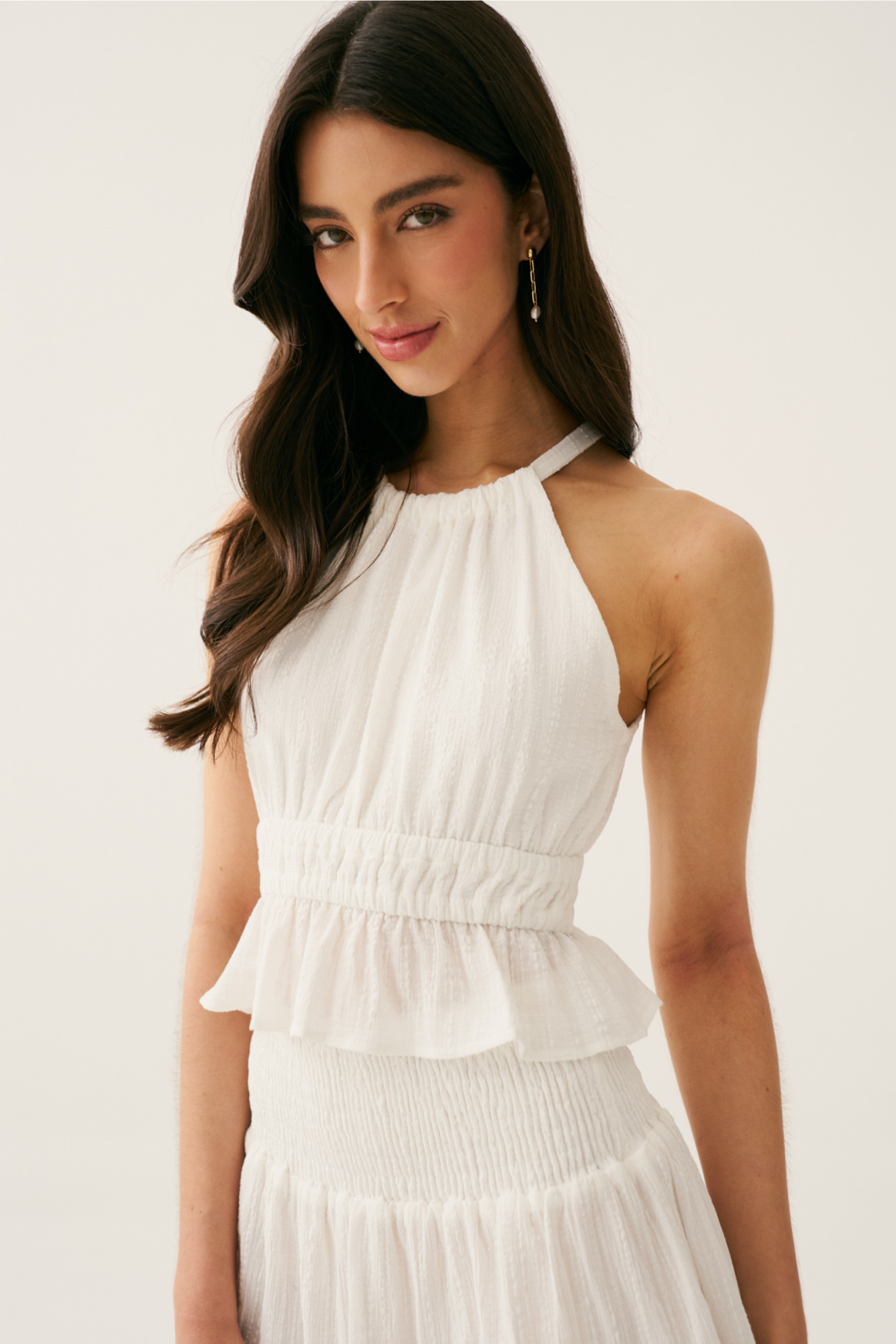 Regata Babado Vicky Off White