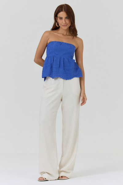 Top de Laise Azul Royal