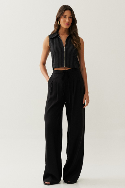 Colete Listrado Mia Preto