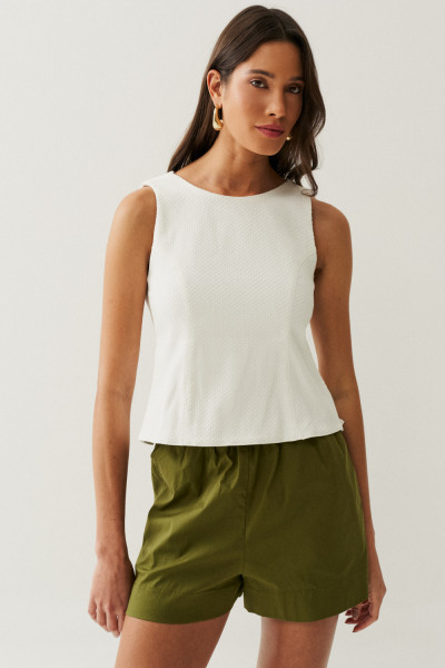 Regata Costas Vazadas Ema Off White