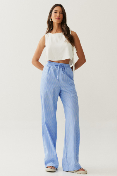 Calça Maya Listrada Azul