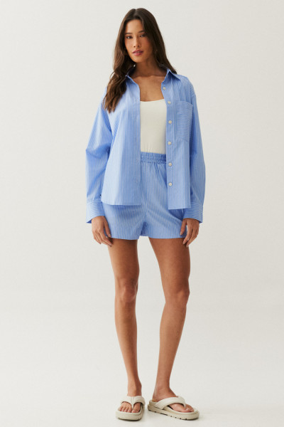 Camisa Listrada Azul