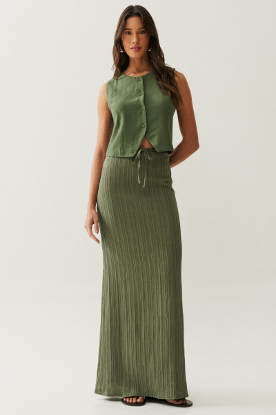 Saia Jade Verde Militar