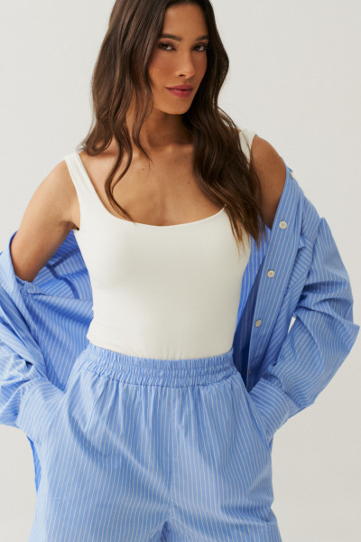 Body Alça Larga Sofi Off White