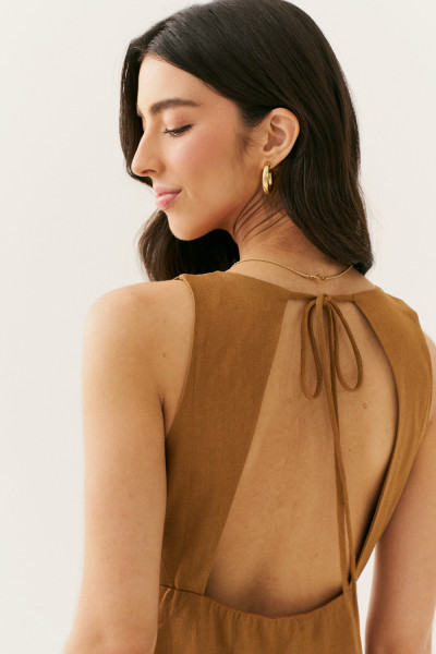 Vestido Curto Emily Cinnamon