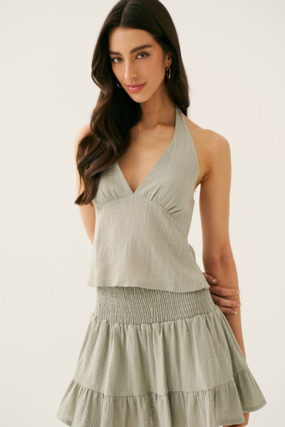 Regata Frente Única Alice Avocado Claro