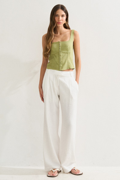 Regata Corset Lina Verde Avocado