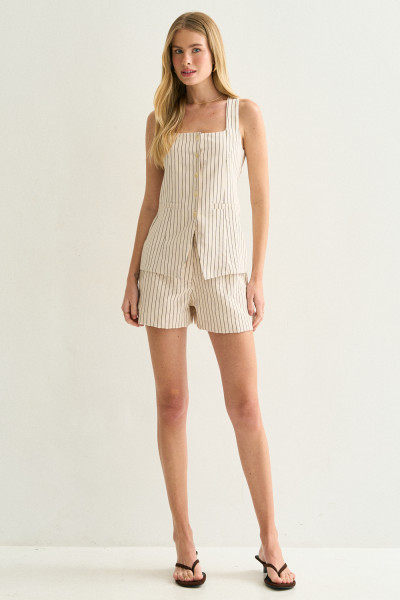 Shorts Listrado Mila Natural