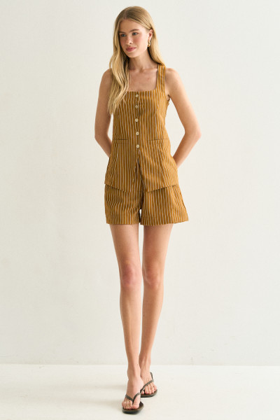 Shorts Listrado Mila Cinnamon