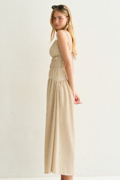 Vestido Midi Solana Bege