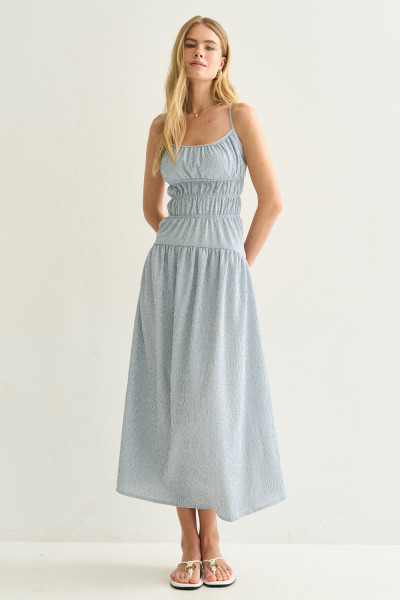 Vestido Midi Solana Azul