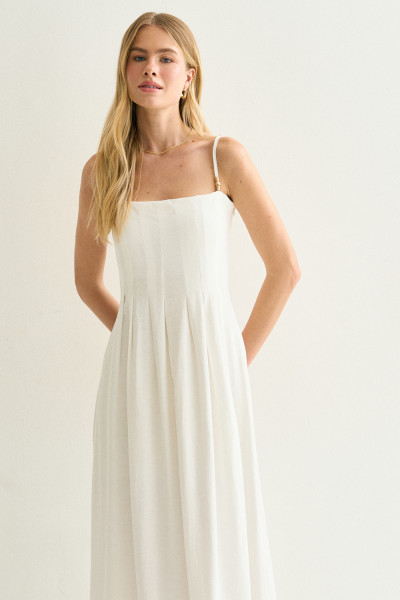 Vestido Midi Melissa Off White