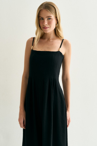 Vestido Midi Melissa Preto