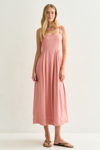 Vestido Midi Melissa Rosa