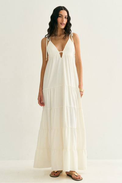 Vestido Luna Longo Off White