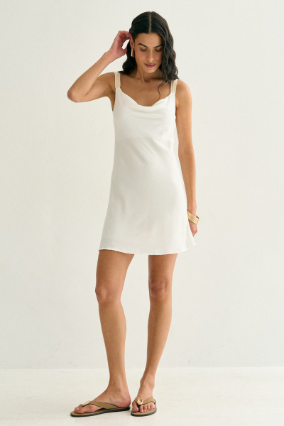 Vestido Curto Valentina Off White