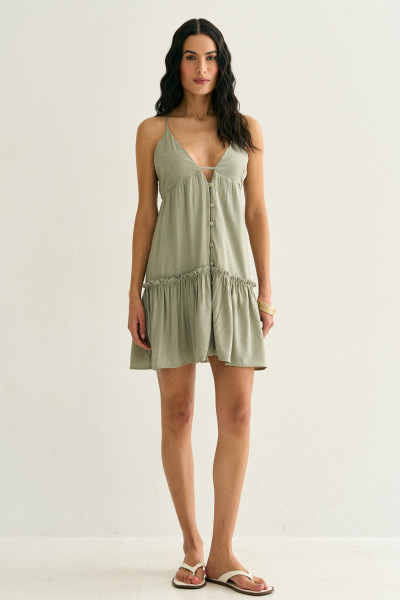 Vestido Curto Clara Avocado Claro