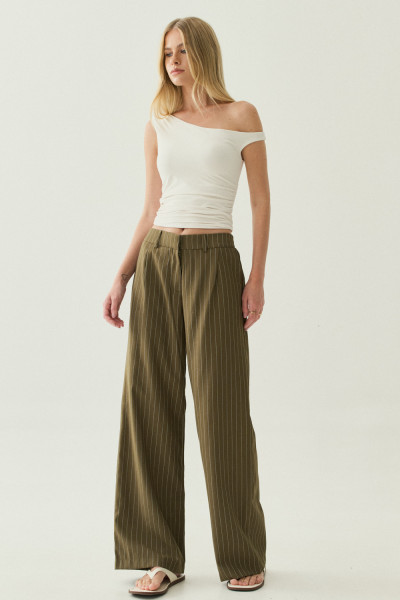 Calça Stripe Sophie Verde Militar