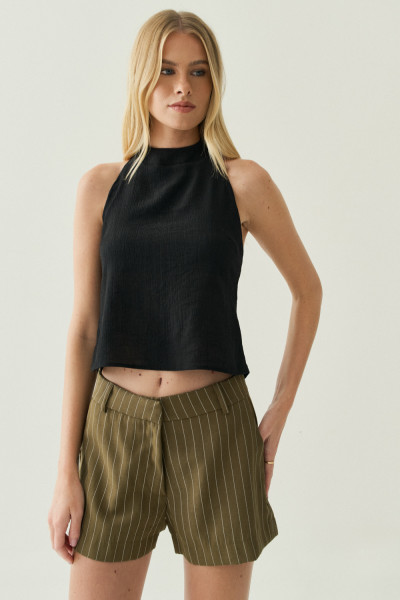 Shorts Stripe Yuna Verde Militar