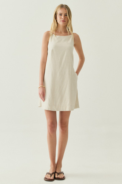 Vestido Costas Cruzadas Anna Natural