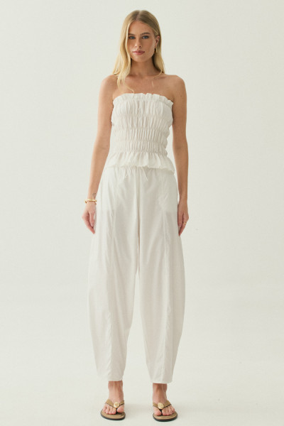 Calça Tricoline Cindy Off White