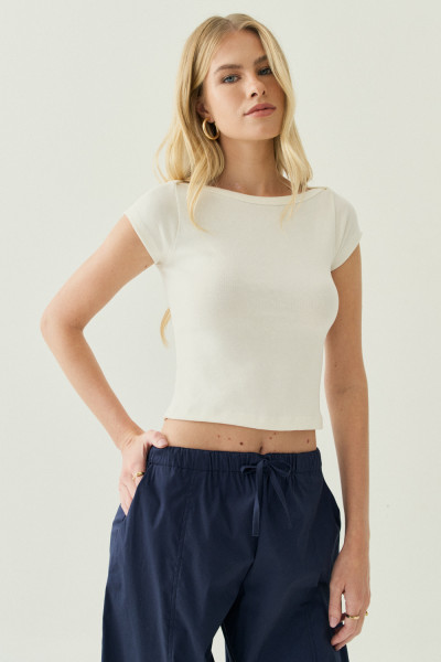 Blusa de Malha Lumi Off White