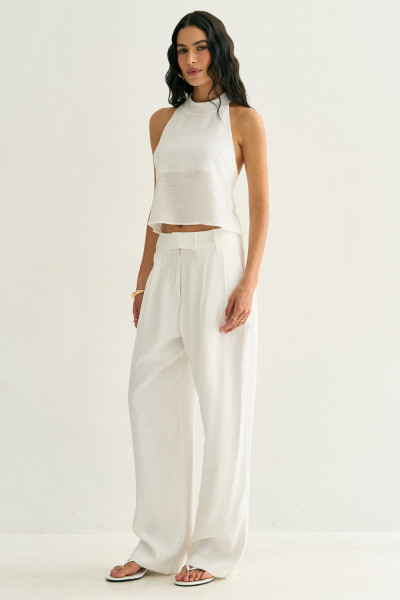 Calça Alfaiataria Ella Off White