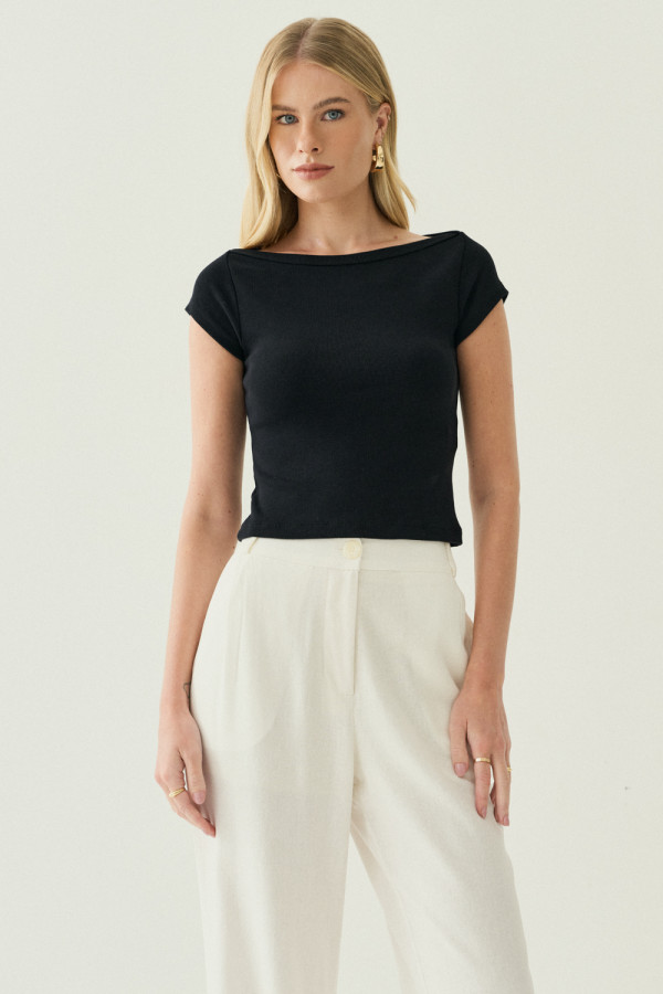 Blusa de Malha Lumi Preto