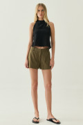 Shorts Stripe Yuna Verde Militar