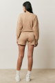 Shorts de Tricot Bege