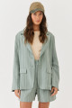 Blazer Listrado Verde Deb