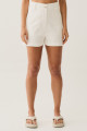 Shorts com Botão e Bolsos Off White