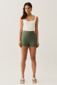 Mini Shorts Lana Verde Militar