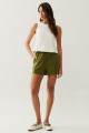 Shorts Tricoline Verde Militar