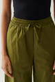 Calça Tricoline Zoe Verde Militar