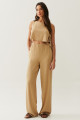 Calça Amarração Lateral Kate Bege