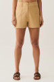 Shorts Botão Linho Celine Bege