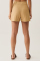 Shorts Botão Linho Celine Bege