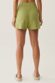Shorts Botão Linho Celine Verde Avocado